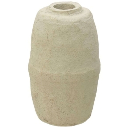Βάζο Paper Pulp Φ24x45cm Ecru Inart Χαρτί