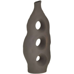 Βάζο Κεραμικό 3-70-146-0509 15x8x35cm Brown Inart Κεραμικό
