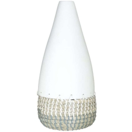 Βάζο 3-70-564-0100 Φ16x35cm Multi Inart Bamboo,Ψάθα