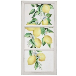 Διακοσμητικό Τοίχου Λεμονιά 3-70-242-0025 32x2x64cm Multi Inart Ξύλο,Πλαστικό
