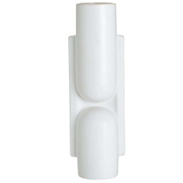 Βάζο 3-70-765-0104 10x9x30cm White Inart Κεραμικό