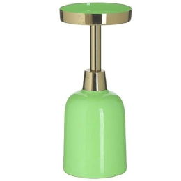 Κηροπήγιο 3-70-650-0052 Φ9x18cm Green-Gold Inart Μέταλλο