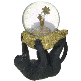 Διακοσμητικός Πίθηκος 3-70-768-0080 12x7x14cm Black-Gold Inart Πολυρεσίνη