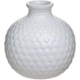 Βάζο 6-70-129-0004 Φ17x17cm White Click Κεραμικό