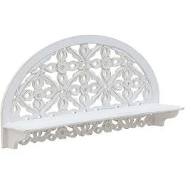 Ράφι Τοίχου Ξυλόγλυπτο 3-70-536-0120 60x13x30cm White
