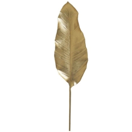 Διακοσμητικό Κλαδί Φύλλο 3-85-084-0163 100cm Gold Inart Πλαστικό