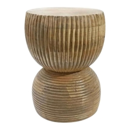Σκαμπό 3-50-245-0022 Φ29x42cm Natural Inart