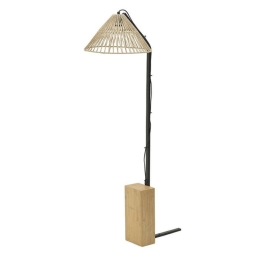 Φωτιστικό Δαπέδου 3-15-716-0250 49x36x140cm 1xE27 Natural-Black Inart