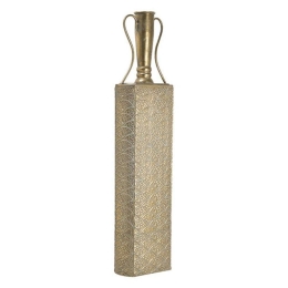Βάζο 3-70-267-0136 21x12x91cm Gold Inart Μέταλλο
