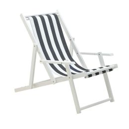 Σεζλόνγκ Ξύλινη 6-50-528-0018 100x64x85-40 White-Black Click