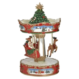 Καρουζέλ Κουρδιστό Με Κίνηση/Μουσική Xmas 2-70-305-0139 14x14x25cm Multi Inart
