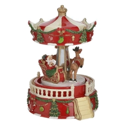 Καρουζέλ Κουρδιστό Με Κίνηση/Μουσική Xmas 2-70-305-0140 13x10x14cm Multi Inart