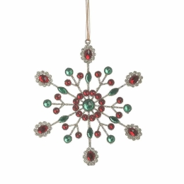 Στολίδι (Σετ 4Τμχ) 2-70-769-0085 Φ14cm Green-Red Inart