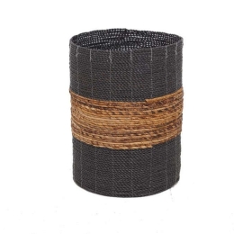 Καλάθι Pavia Medium 0490101 (36x36x47cm) Natural-Anthracite Soulworks Rattan