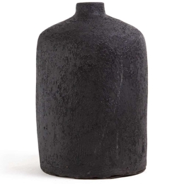 Βάζο Siso Ban 0630073 20x20x32cm Black Soulworks Κεραμικό