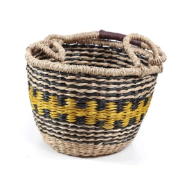 Καλάθι Διακοσμητικό Cocktail S 0680044 25x25x16cm Multi Soulworks Seagrass