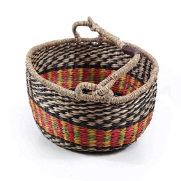 Καλάθι Διακοσμητικό Rum L 0680047 35x35x20cm Multi Soulworks Seagrass