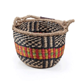 Καλάθι Διακοσμητικό Rum M 0680048 30x30x18cm Multi Soulworks Seagrass
