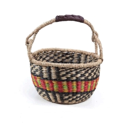 Καλάθι Διακοσμητικό Rum S 0680049 25x25x16cm Multi Soulworks Seagrass