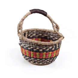 Καλάθι Διακοσμητικό Rum XS 0680050 20x20x14cm Multi Soulworks Seagrass
