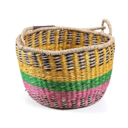 Καλάθι Διακοσμητικό Star L 0680082 35x35x20cm Multi Soulworks Seagrass