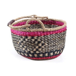 Καλάθι Διακοσμητικό Storm L 068006735x35x20cm Fuchsia-Multi Soulworks Seagrass