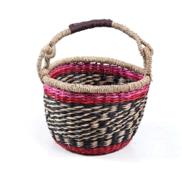 Καλάθι Διακοσμητικό Storm XS 0680070 20x20x14cm Fuchsia-Multi Soulworks Seagrass