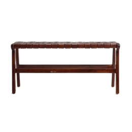 Παγκάκι Kamal 0080003 35x100x43cm Brown Soulworks Διθέσιος