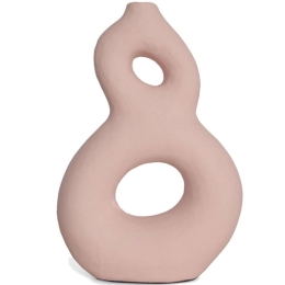 Διακοσμητικό Βάζο Bion 0750013 32x11x41,5cm Pink Soulworks Πηλός
