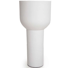 Διακοσμητικό Βάζο Phile 0750019 42x74,5cm White Soulworks Πηλός