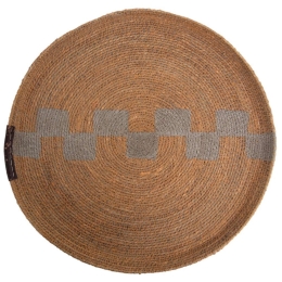 Πιατέλα Διακοσμητική Chiapas 840018 33x33x2cm Natural-Grey Soulworks Seagrass
