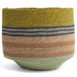 Καλάθι Baja 840020 30x30x26cm Large Natural-Multi Soulworks Seagrass