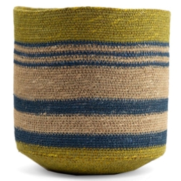 Καλάθι Baja 840022 21x21x24cm Small Natural-Multi Soulworks Seagrass