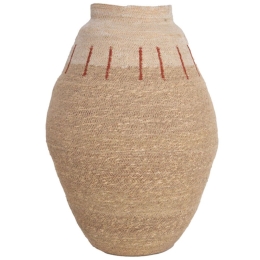 Καλάθι Hidalgo 840014 42x42x63cm Natural-Red Soulworks Seagrass