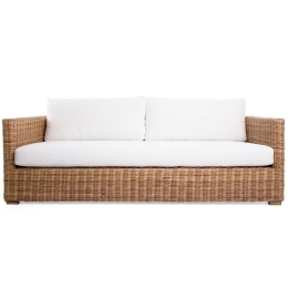 Καναπές Διθέσιος Life 100054 190x86x60cm Με Μαξιλάρια Natural-White Soulworks Διθέσιος