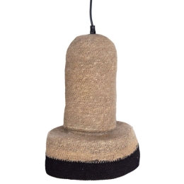 Φωτιστικό Οροφής Manzanillo 840007 24x24x37cm Natural-Black Soulworks