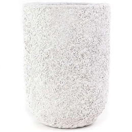 Βάζο Siso Gel 0630016 35x35x45cm White Soulworks Τσιμέντο