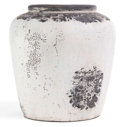 Βάζο Eline Boho 0630037 30x30x33cm Antique White Soulworks Κεραμικό