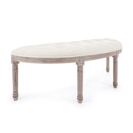 Σκαμπό Tilde 0743499 125x42x48 Natural Ξύλο,Ύφασμα