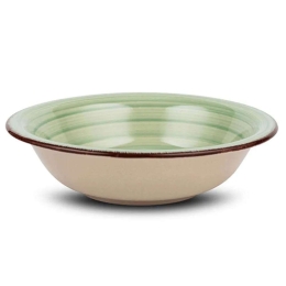 Πιάτο Βαθύ Lines 10-099-203 Φ22cm Green Nava Κεραμικό