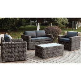 Σετ Σαλόνι Arizona Grey-Brown Ε6734 138X77X73 cm 4 Θέσεων