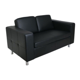 Καναπές Alamo Black E990,12 145X85X82 cm Τεχνόδερμα