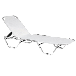 Ξαπλώστρα Creta White Ε281,3 60Χ197X30 cm