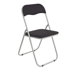 Καρέκλα Πτυσσόμενη Linda Ε557,1 43x46x80cm (Σετ 6τμχ) Black-Grey