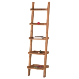 Βιβλιοθήκη-Ραφιέρα Ladder ΕA7019 Ακακία Φυσικό 45x35x190cm Ξύλο