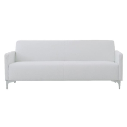 Καναπές Διθέσιος Style Ε948,21 112x71x72cm K/D PU White Τεχνόδερμα