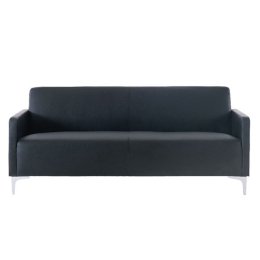 Καναπές Διθέσιος Style Ε948,22 112x71x72cm K/D PU Black Τεχνόδερμα