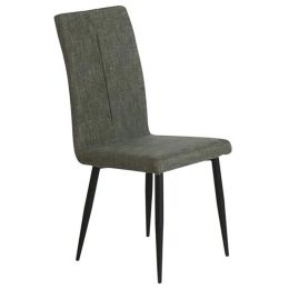Καρέκλα Mina ΕΜ761,2 Brown 43x48x97 cm Σετ 6τμχ Μέταλλο,Ύφασμα