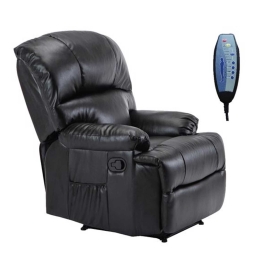 Πολυθρόνα Massage Space Pu Μαύρο 88x93x102 cm Τεχνόδερμα