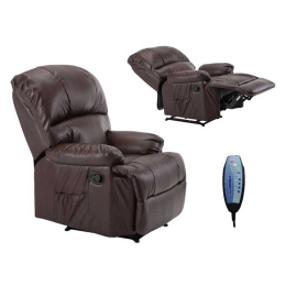 Πολυθρόνα Massage Space Pu Καφέ 88x93x102 cm Τεχνόδερμα